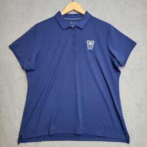 Peter Millar Shirt Womens XL Perfect Fit Polo Hilton Celebrity Golf Tournament